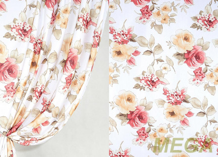 Ткани портьерные Печать Сатен ERT YQ3016-1/280 P Pech