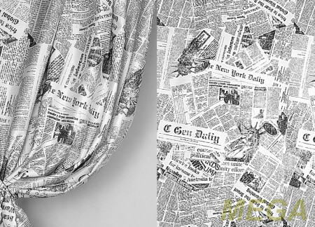 Ткани портьерные Печать Сатен ERT ST1072-3/280 P Pech