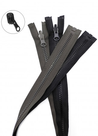 Молния трактор Т5 1 замок у/з бегунок перекидной LOGO 65см в Ижевске