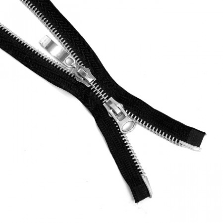 Молния металл никель Т-8 2 замка Разъемная 75см в Ижевске