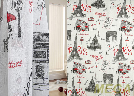 Ткани портьерные Печать FAN PARIS-02/280<2> LPech ut