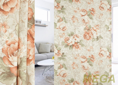 Ткани портьерные Печать Жаккард ERT DP3413-3/150 P Pech