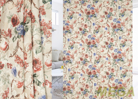 Ткани портьерные Печать Жаккард GL PP1086-4/150 P Pech