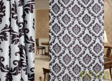 Ткани портьерные Жаккард Блэкаут HXN HF3368-5/280 BL